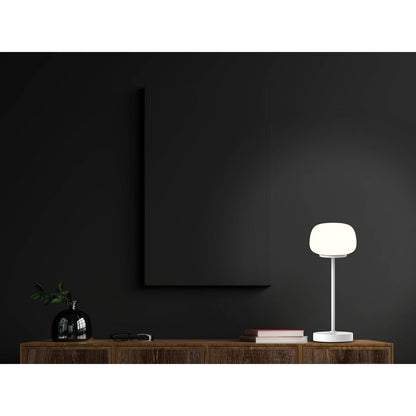 LED Acculamp Pina Wit/Wit Glas - 30 cm