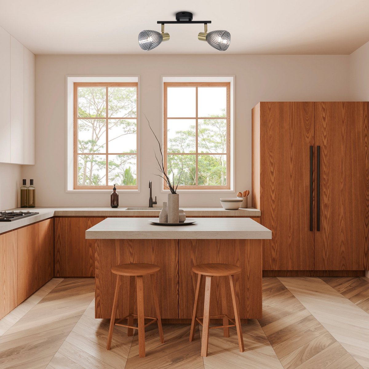 Plafondlamp Lindita 2-Spots (excl. lampen)