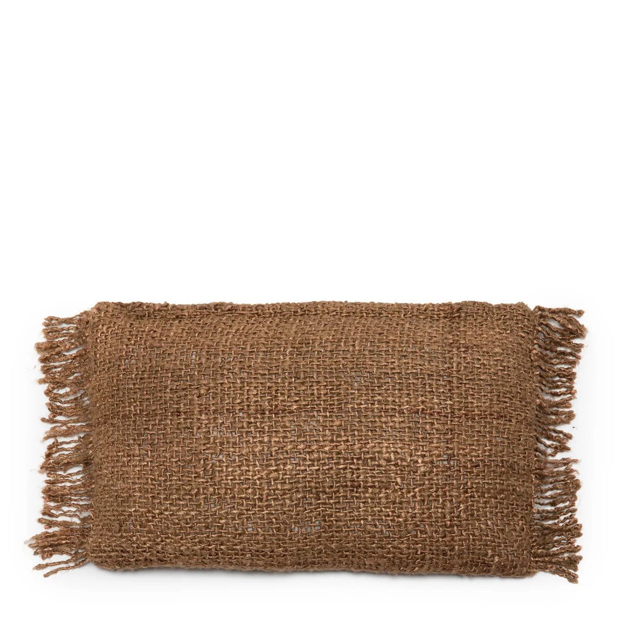 Katoenen kussenhoes Boho bruin - 30x50 cm