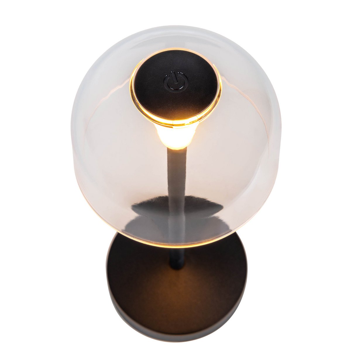 LED Acculamp Gomba Zwart (Set van 2) - 18,5 cm