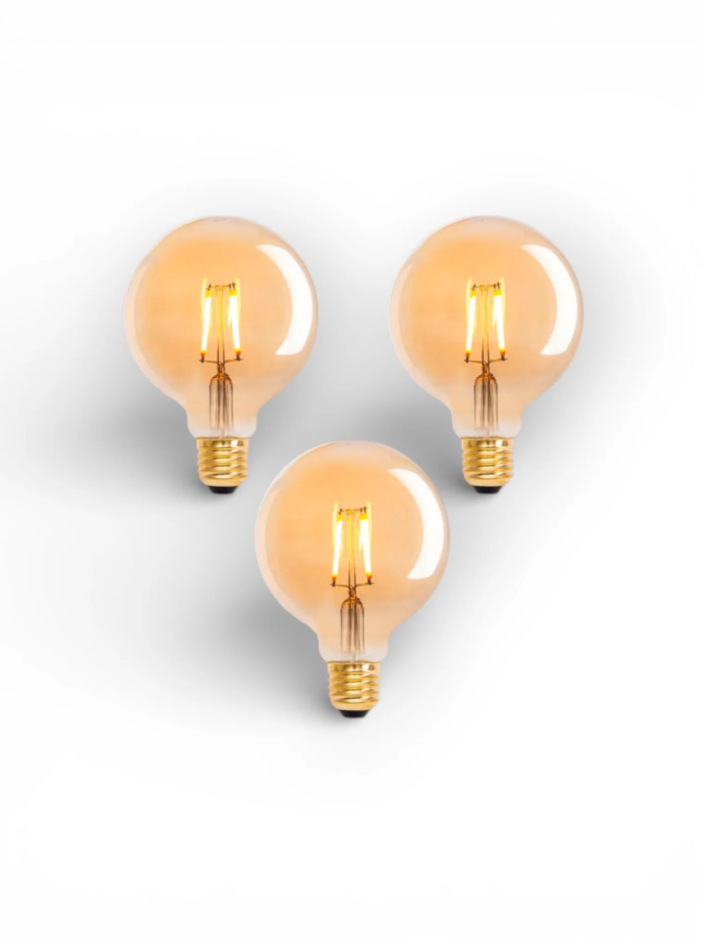 LED-lampenset (3-delig) - E27, 4.1W, Warm Wit