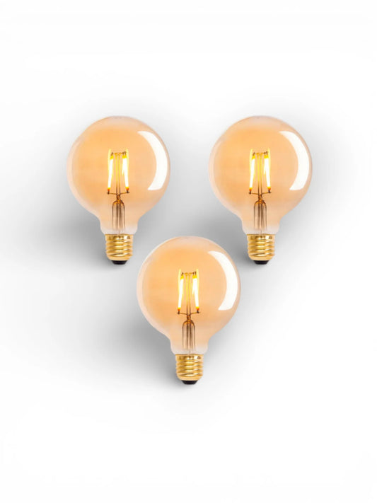 LED-lampenset (3-delig) - E27, 4.1W, Warm Wit