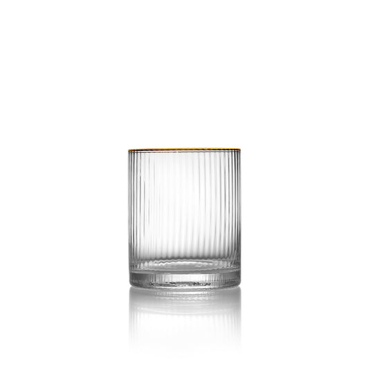 Glazen lowball Golden sip goud