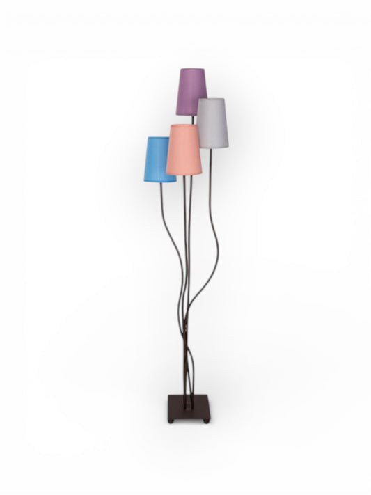 Vloerlamp Boho 4-Lichts Kleurrijk - 140 cm (E14)