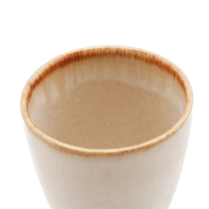 Porseleinen koffiekop Cascais Cup creme kleurig