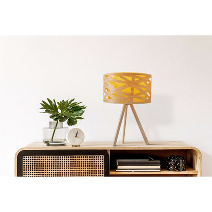 Tafellamp Finja Houtimitatie - 55 cm (E27)