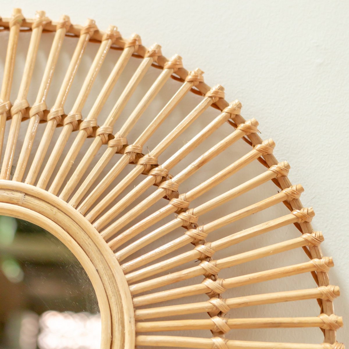 Wandspiegel Rotan Bumi - Ø 58 cm