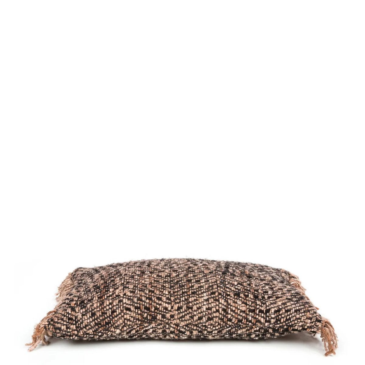 Katoenen kussenhoes Glamour zwart koper - 30x50 cm