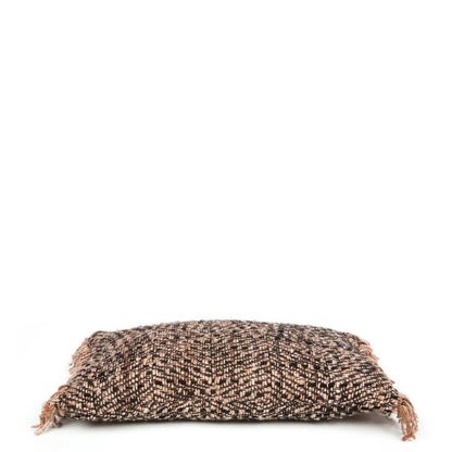 Katoenen kussenhoes Glamour zwart koper - 30x50 cm