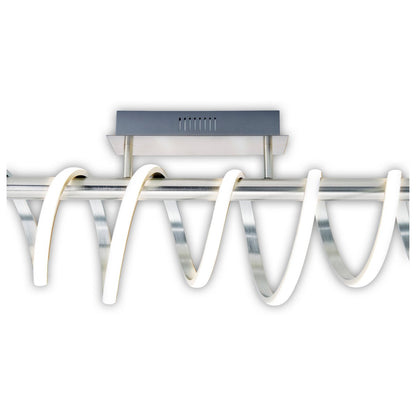 LED Plafondlamp Belleza Nikkel/Wit - 100 cm