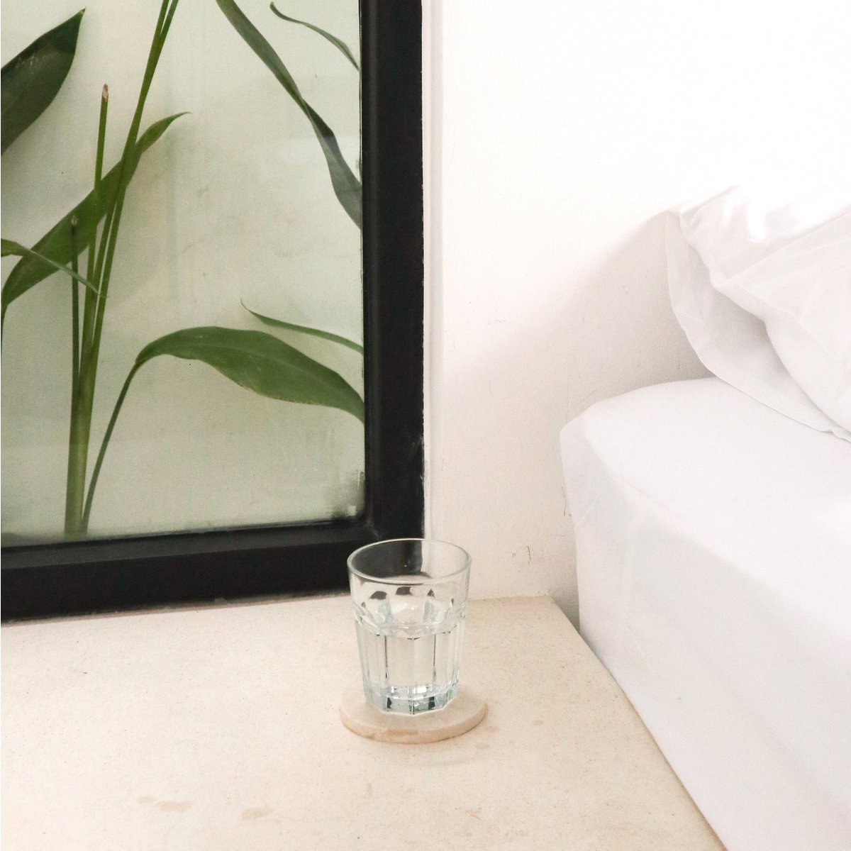 Onderzetters Ranuka Marmer Wit Rond (Set van 4/8)