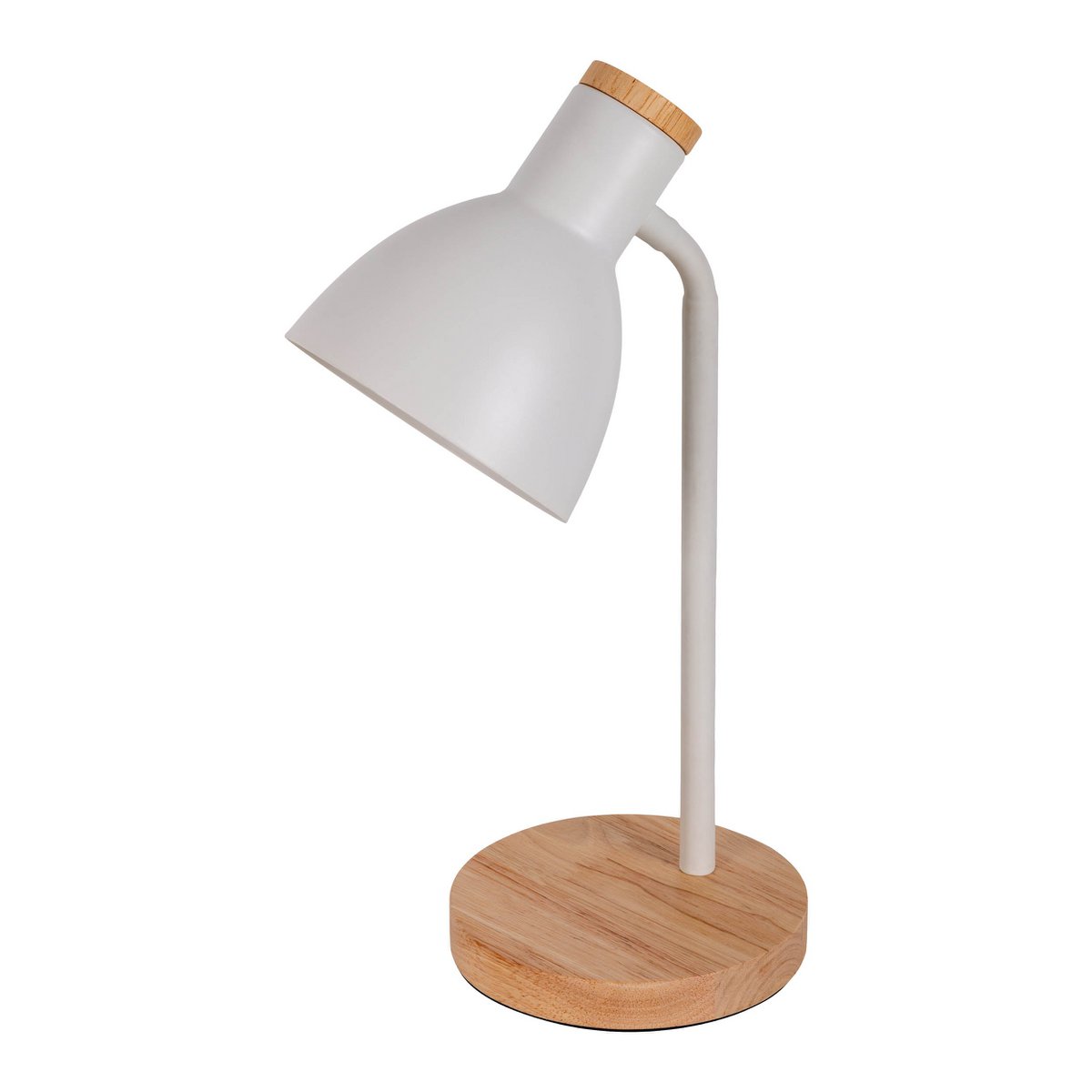 Bureaulamp Marie Wit Hout/Metaal - 36,5 cm (E14)