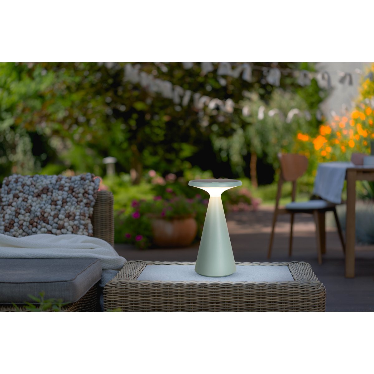 Solar Tafellamp Palu Groen - 20 cm (Binnen/Buiten)