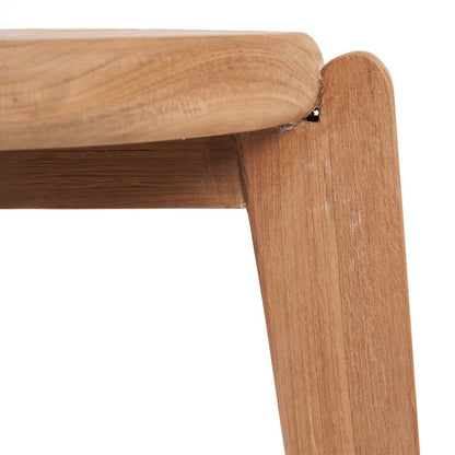 Teruggewonnen teak bijzettafel Seseh naturel