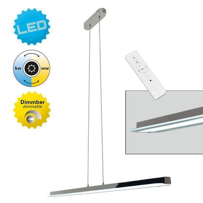 LED hanglamp "balk" in totaal 18W, 100 cm lang, met stevig ingebouwde LED's, dimbaar, kleurtemperatuur verstelbaar, voor eetkamer en kantoor - OutHome