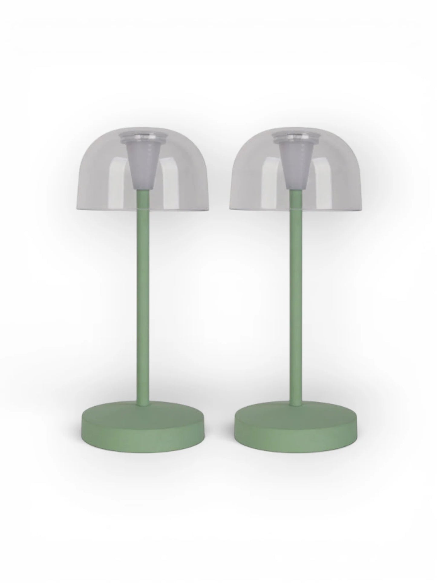 LED Acculamp Gomba Mint (Set van 2) - 18,5 cm