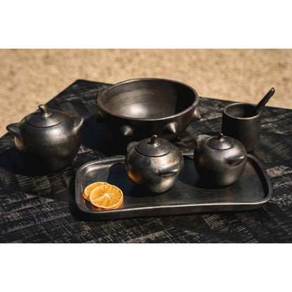 Tapasbord Verbrand diepzwarte - 19 cm