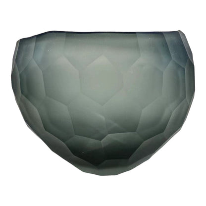 Glazen kom Luxe rookgrijs - 16 cm
