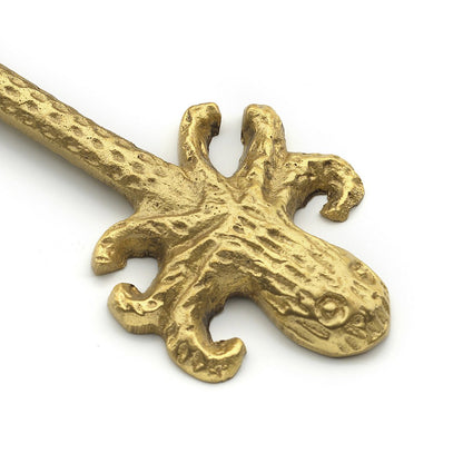 Kruidenlepel Octopus goud - S