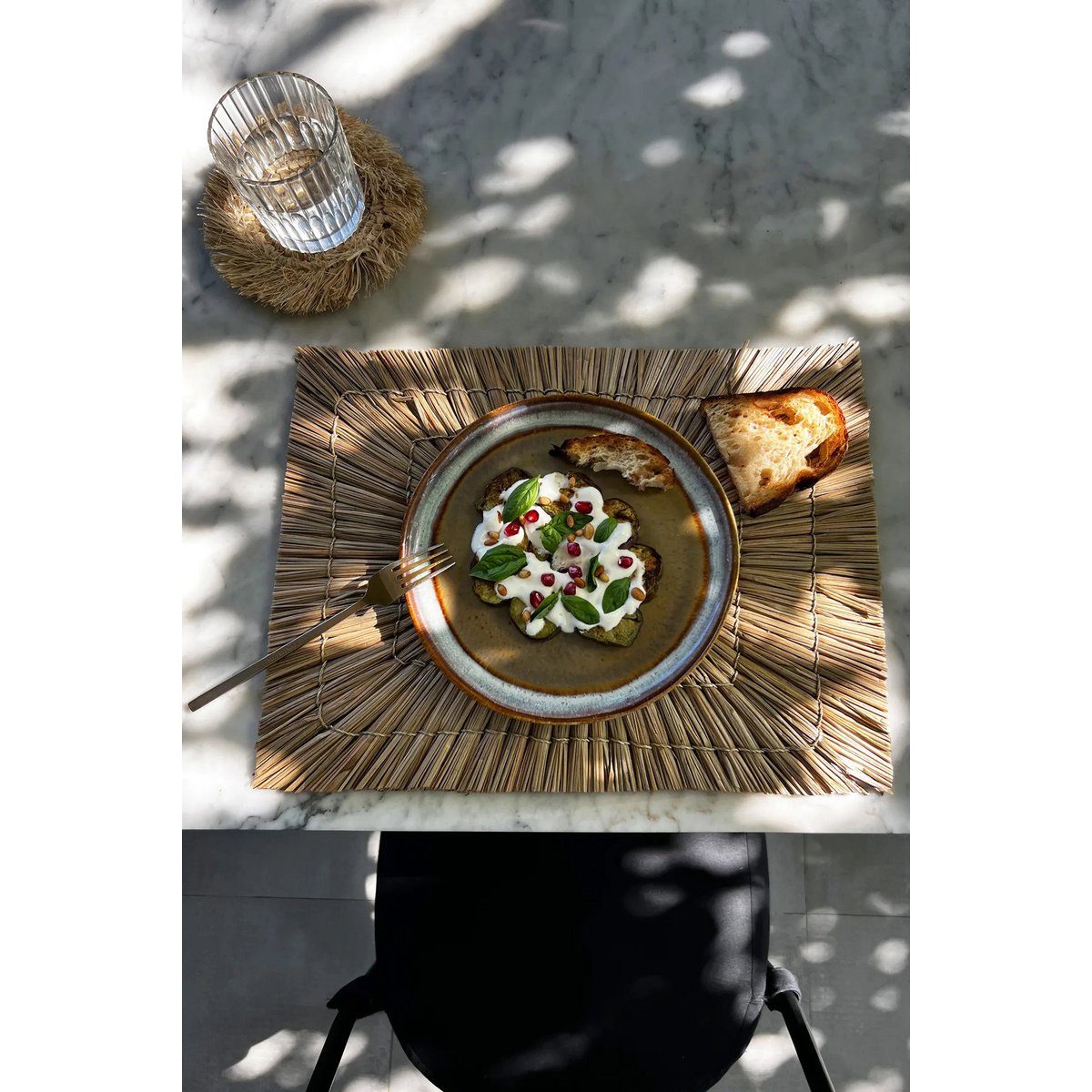 Porseleinen saladebord Comporta bruin - M (Set van 6)