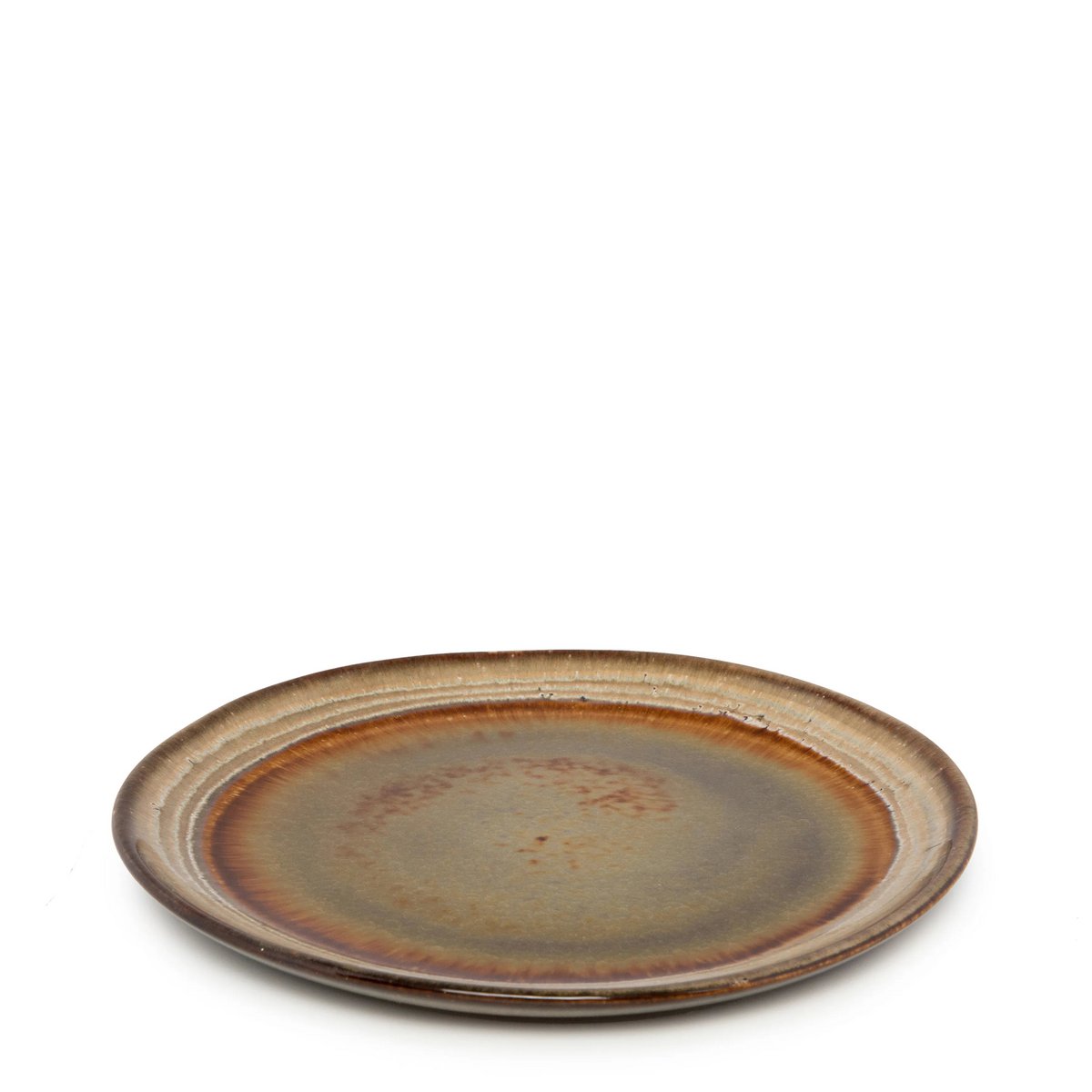 Porseleinen saladebord Comporta bruin - M (Set van 6)
