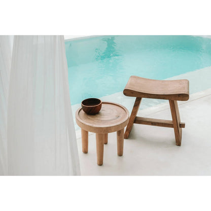 Teakhouten saladekom The teak wortel salade bowl naturel