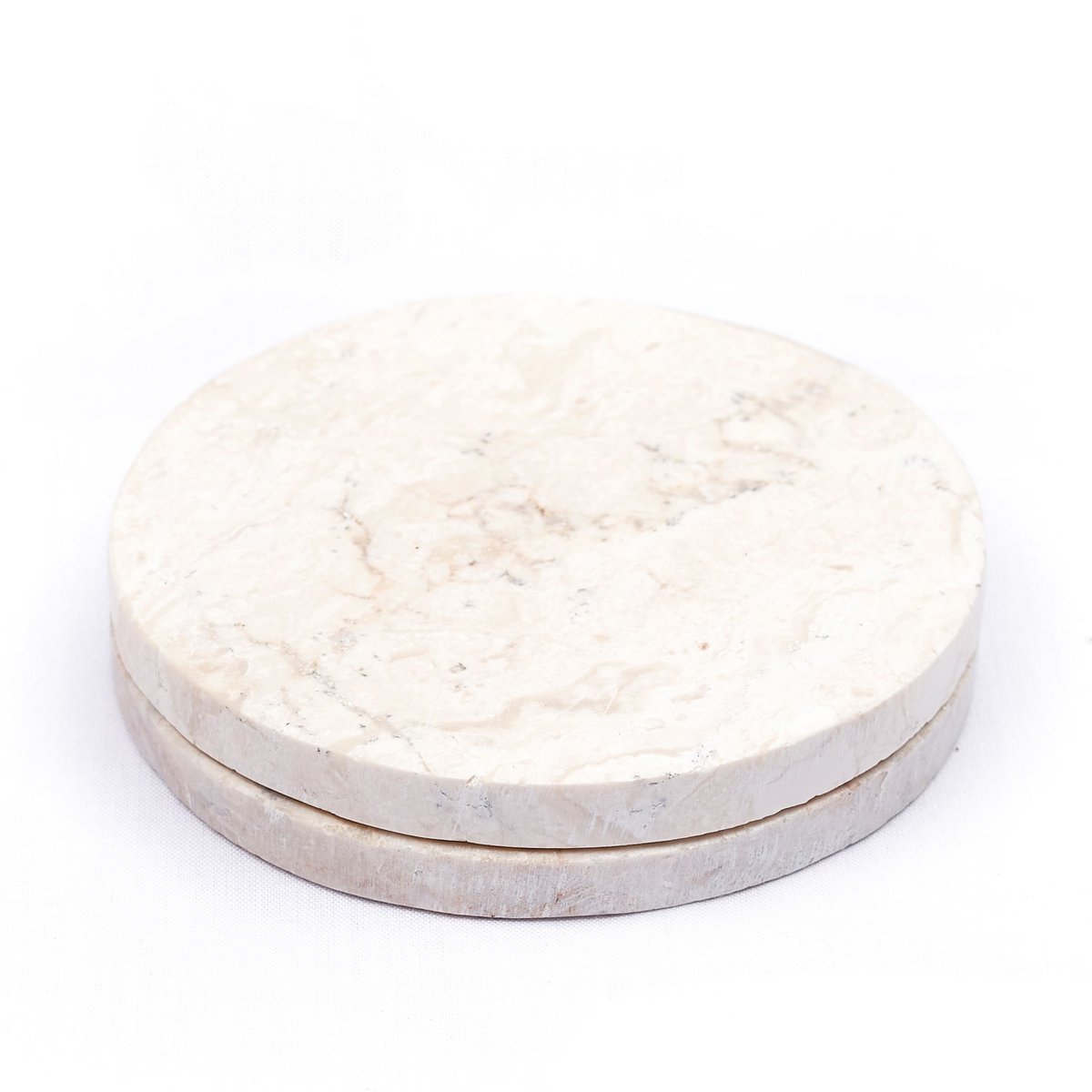 Onderzetters Ranuka Marmer Wit Rond (Set van 4/8)