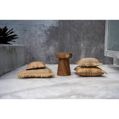 Raffia kussenhoes naturel - 60x60 cm