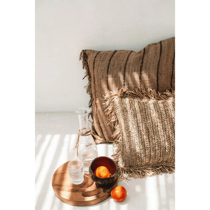 Teak dienblad The teak root tray naturel - 30 cm