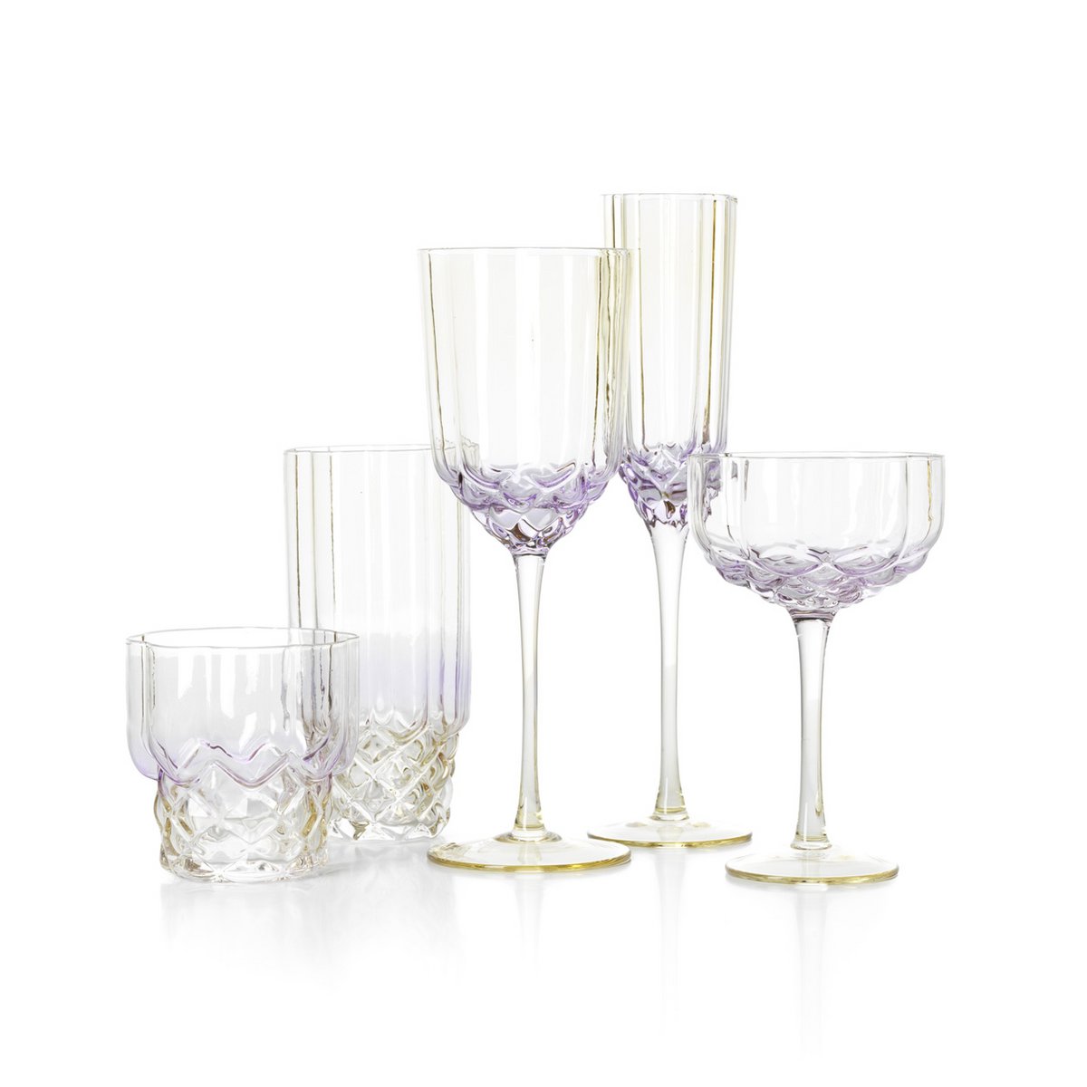 Glazen drinkbeker Pink blush roze