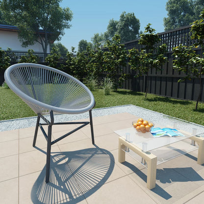 Tuinmaanstoel Poly Rattan