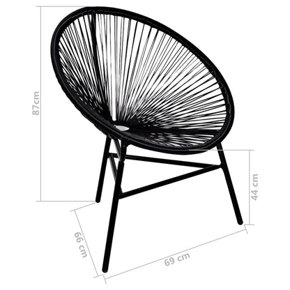 Tuinmaanstoel Poly Rattan