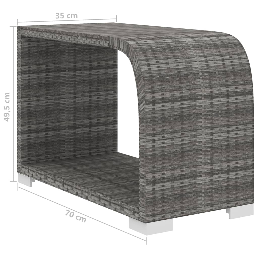 8-Delige Loungeset Met Kussens Poly Rattan