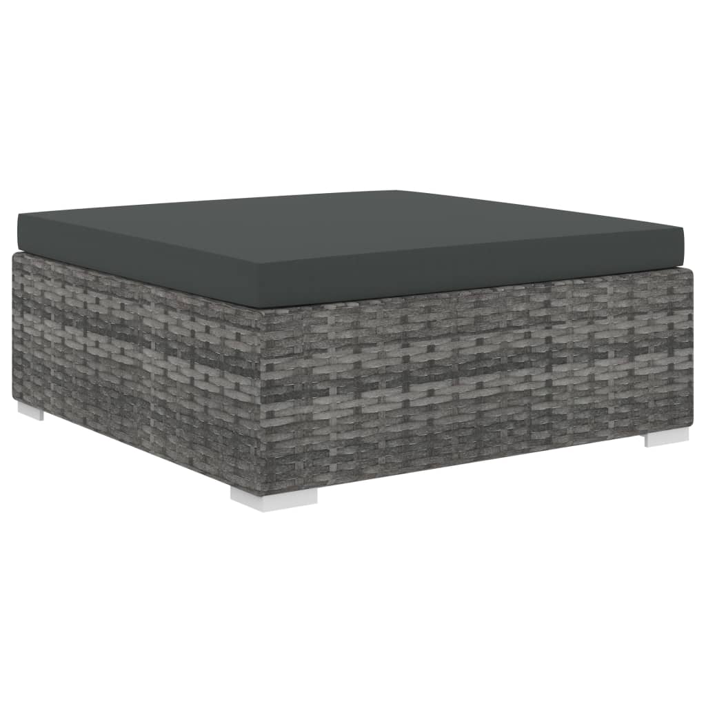 8-Delige Loungeset Met Kussens Poly Rattan