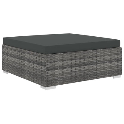 8-Delige Loungeset Met Kussens Poly Rattan