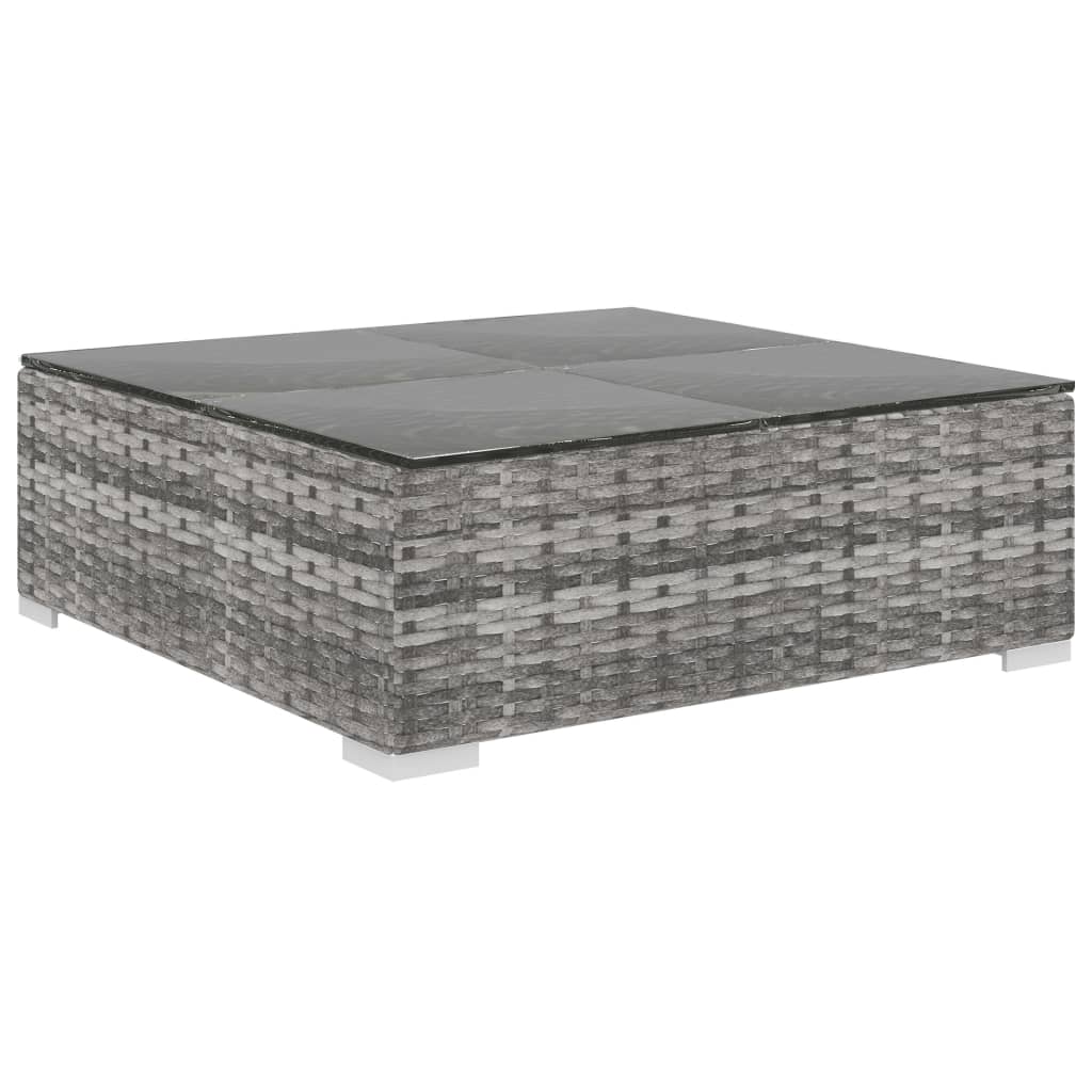 8-Delige Loungeset Met Kussens Poly Rattan