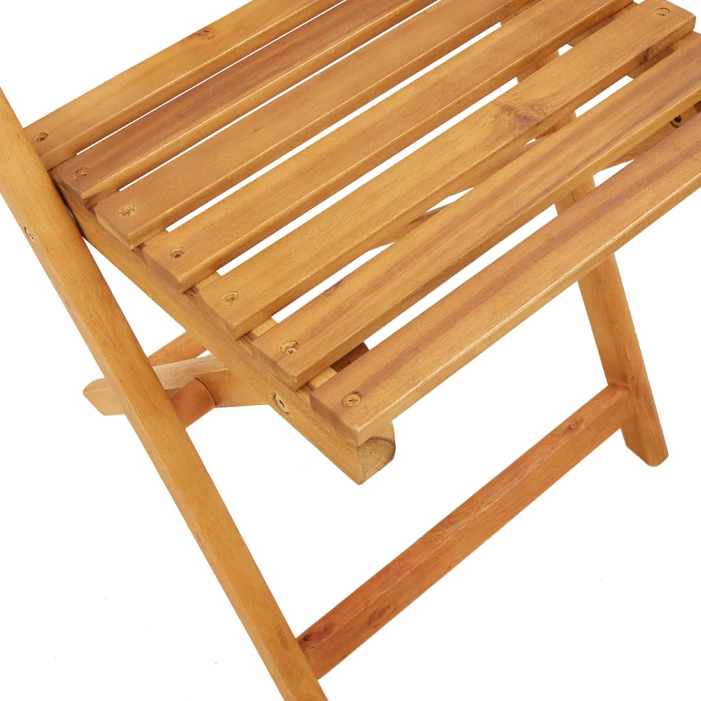 Bistrostoelen Massief Acaciahout En Poly Rattan