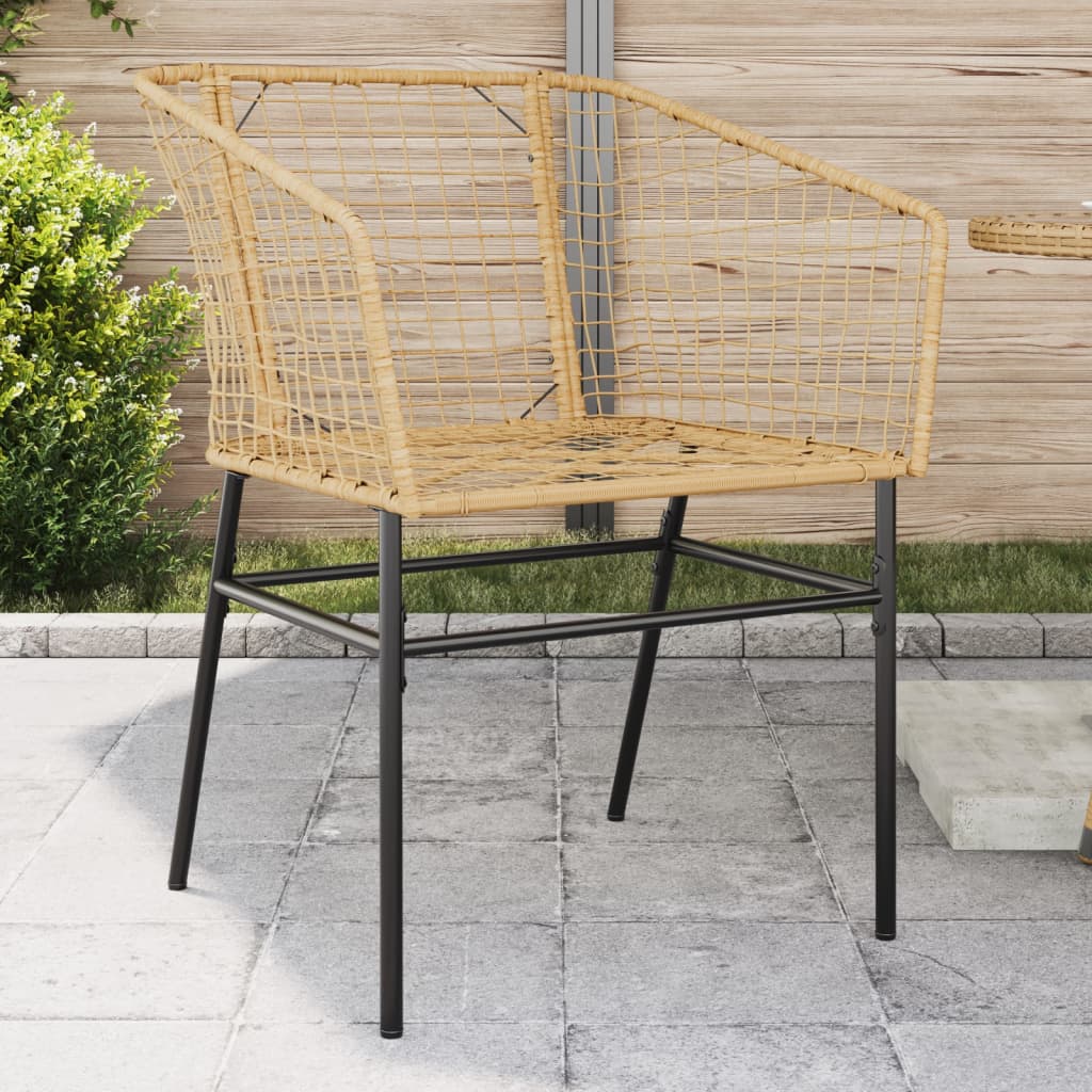 Tuinstoel Poly Rattan 2 St