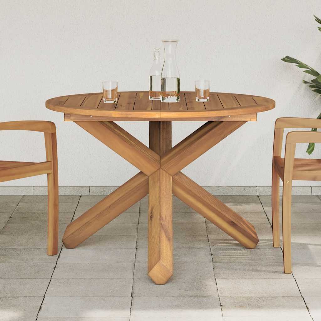 Tuintafel Ø Massief Teakhout