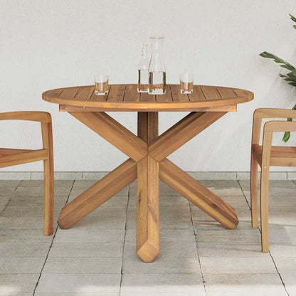 Tuintafel Ø Massief Teakhout