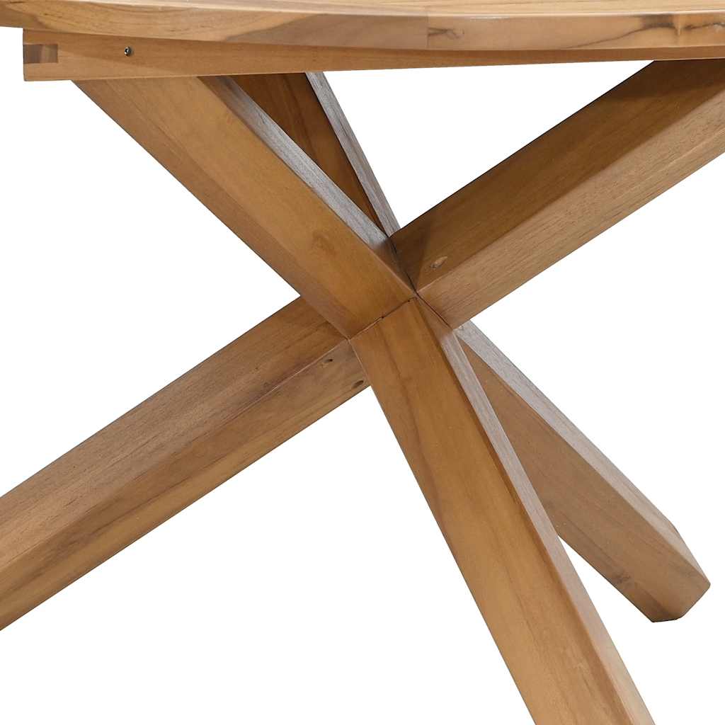 Tuintafel Ø Massief Teakhout