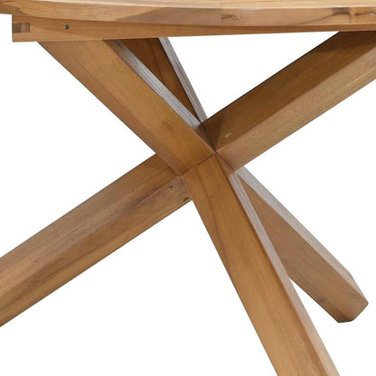Tuintafel Ø Massief Teakhout