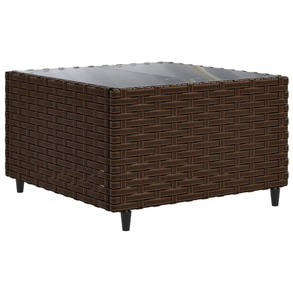 7-Delige Loungeset Met Kussens Poly Rattan