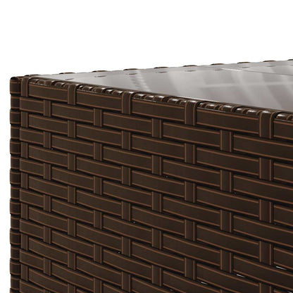 7-Delige Loungeset Met Kussens Poly Rattan