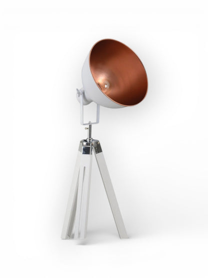 Vloerlamp Christie Driepoot Wit/Hout - 130 cm (E27)