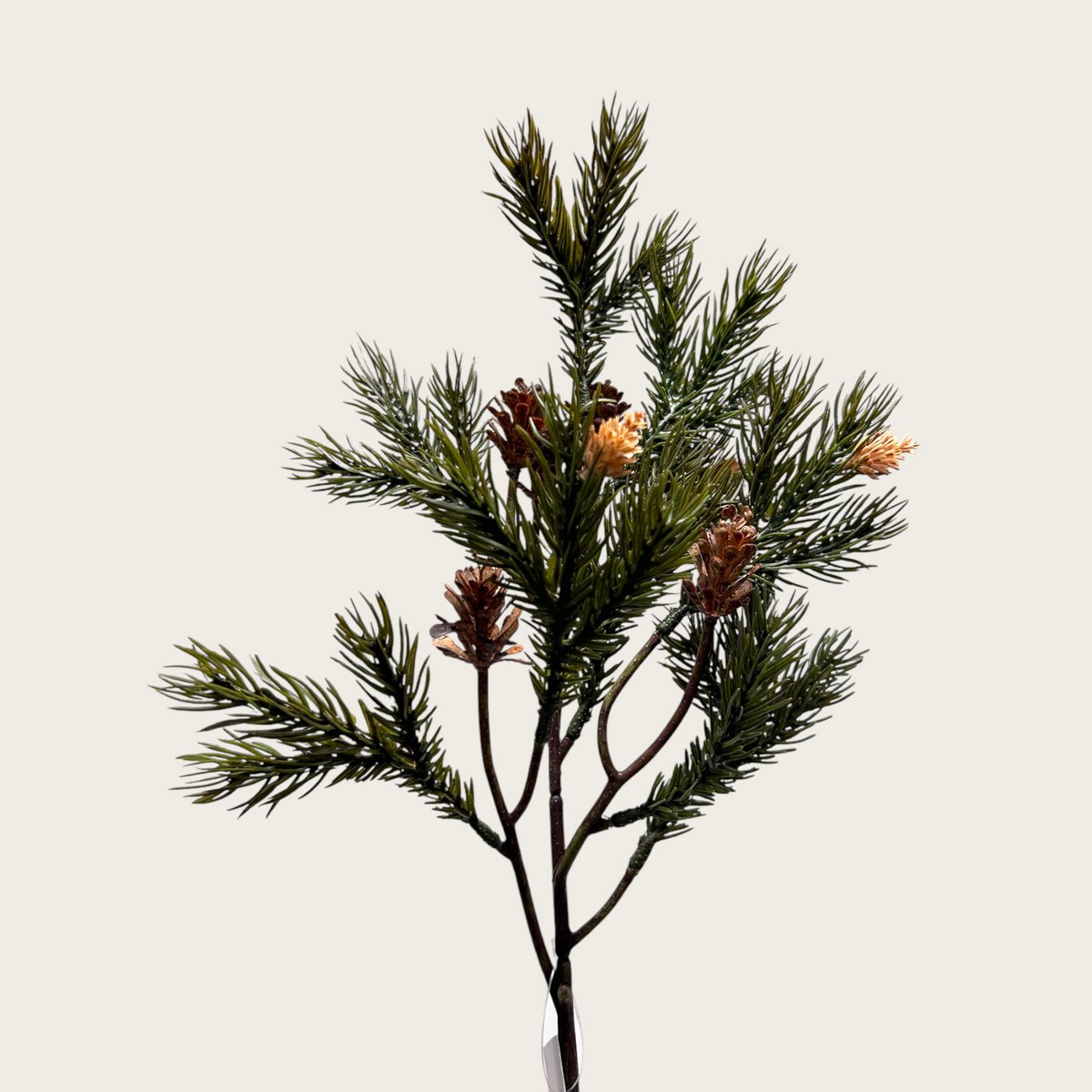 Zijden boomtak Pine boomtak groen - 49 cm