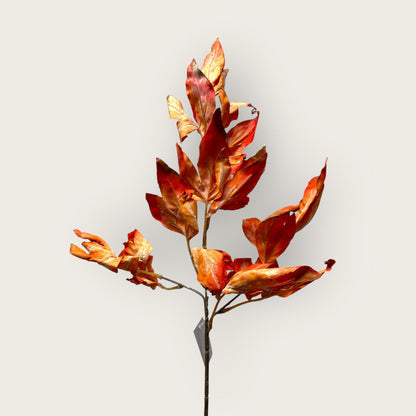 Zijden kunstbloem Herfstserie geel - 66 cm