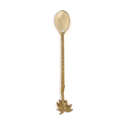 Massief lepel Palmboom goud
