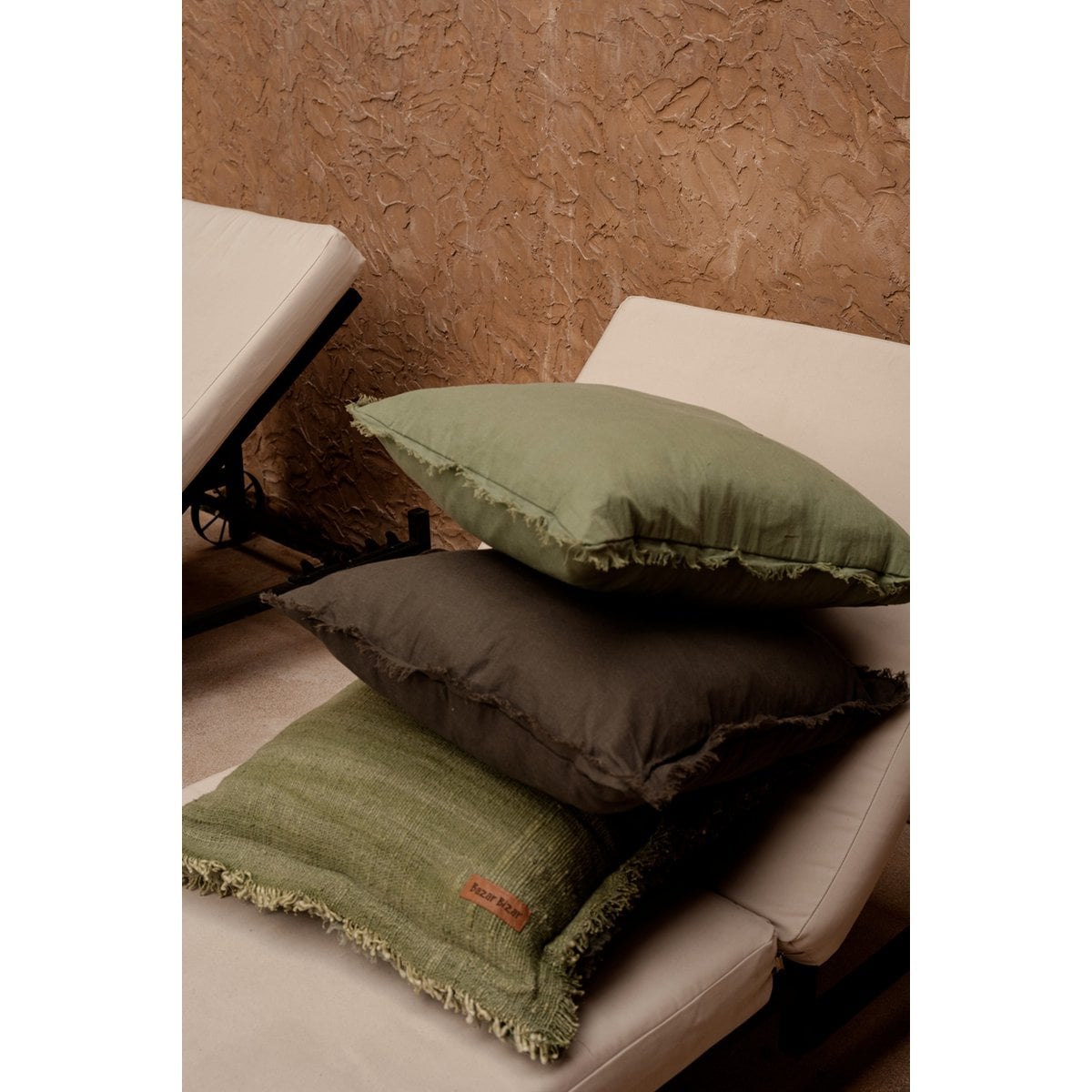 Kussenhoes Smoky vibe grijs - 50 cm
