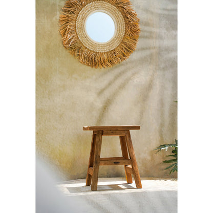 Teakhouten kruk Yoke naturel - L